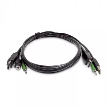 StarTech.com 1,8 m DisplayPort KVM-combinatiekabel met USB 2.0 en 3,5-mm-audio – TAA-conform