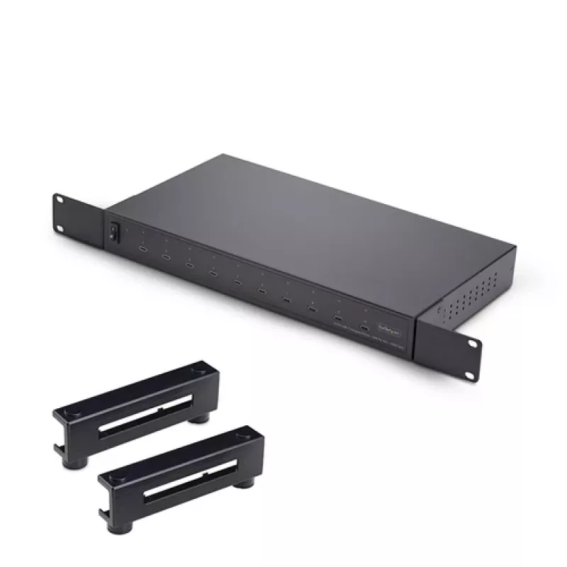 StarTech.com 10-poorts USB-C-laadstation - 60W per poort, 350W totaal, USB PD 3.0, TAA-conform, desktop 10E-CHARGING-STATION