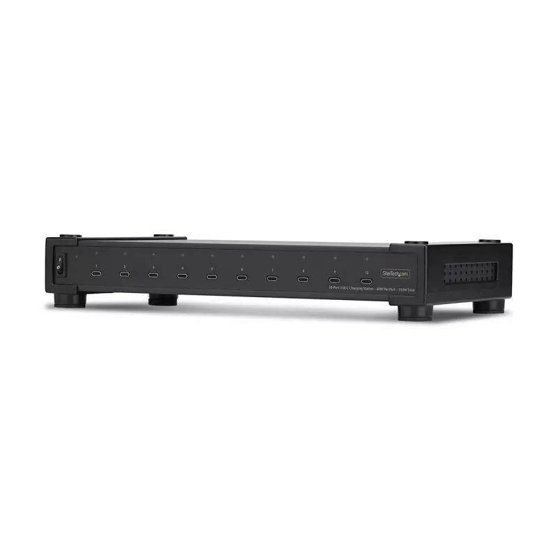 StarTech.com 10-poorts USB-C-laadstation - 60W per poort, 350W totaal, USB PD 3.0, TAA-conform, desktop 10E-CHARGING-STATION