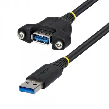 StarTech.com 2 m USB 3.0 Type-A verlengkabel, stekker naar bus paneelmontage (USBPNLAFAM2M)