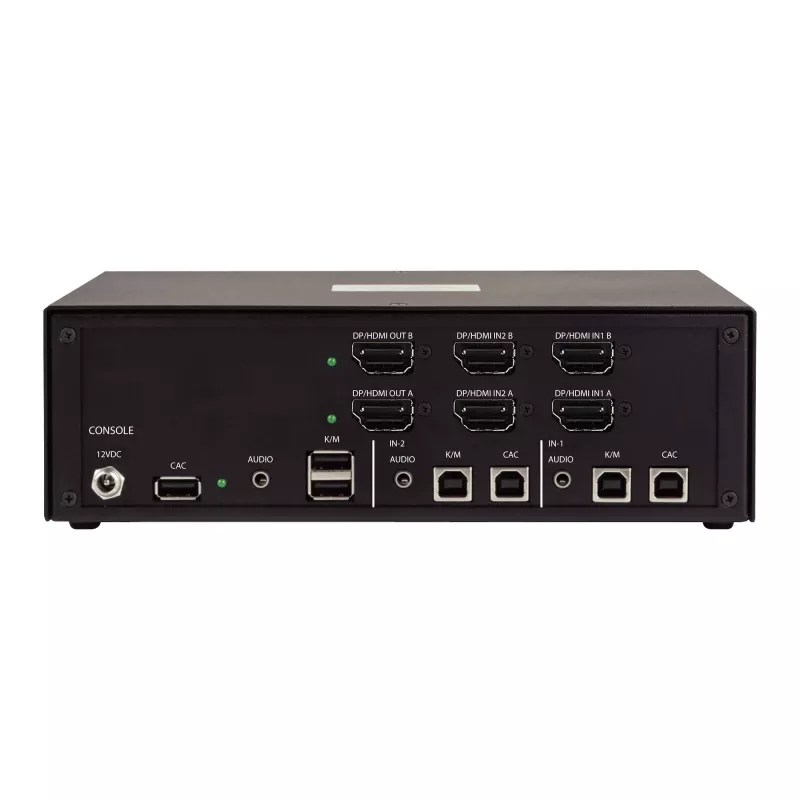StarTech.com CK4-HP202C Beveiligde 2-poorts KVM-switch voor twee monitoren, HDMI/DisplayPort, 4K 60Hz, NIAP 4.0