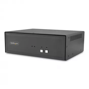 StarTech.com CK4-HP202C beveiligde 2-poorts KVM-switch voor twee monitoren, HDMI/DisplayPort, 4K 60Hz, NIAP 4.0