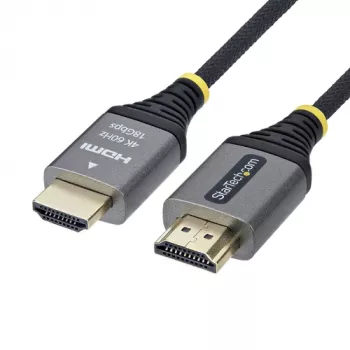 StarTech.com premium high speed HDMI-kabel met ethernet - 2m - 4K 60Hz - zwart & zilver