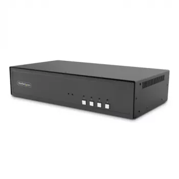 StarTech.com Secure 4-poorts dual monitor 4K DisplayPort KVM-switch met USB 3.0 hub en audio
