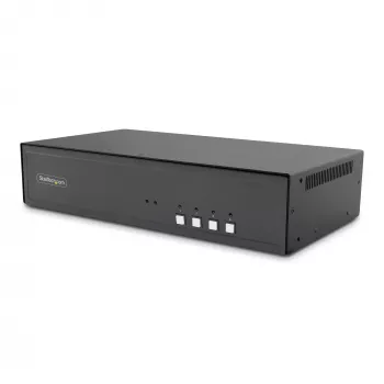 StarTech.com Secure 4-poorts dual monitor 4K DisplayPort KVM-switch met USB 3.0 hub en audio