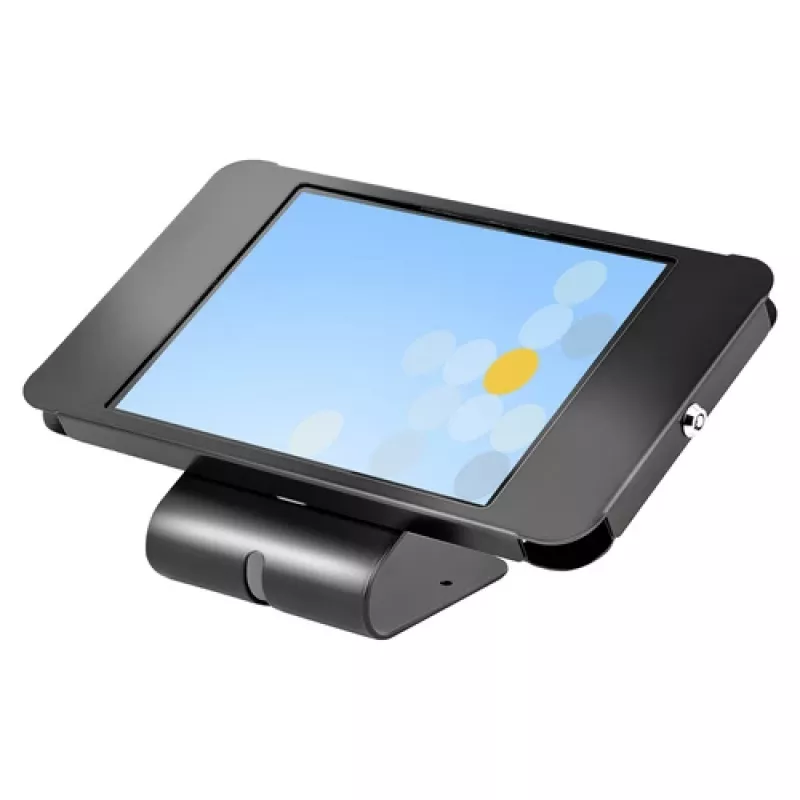 StarTech.com veilige tabletstandaard – diefstalbeveiligde universele tablethouder voor tablets tot 10,5 inch, afsluitbare bureau-K-slot, VESA-bevestiging, wandbevestiging – veilige POS-tabletstandaard (SECTBLTPOS2)