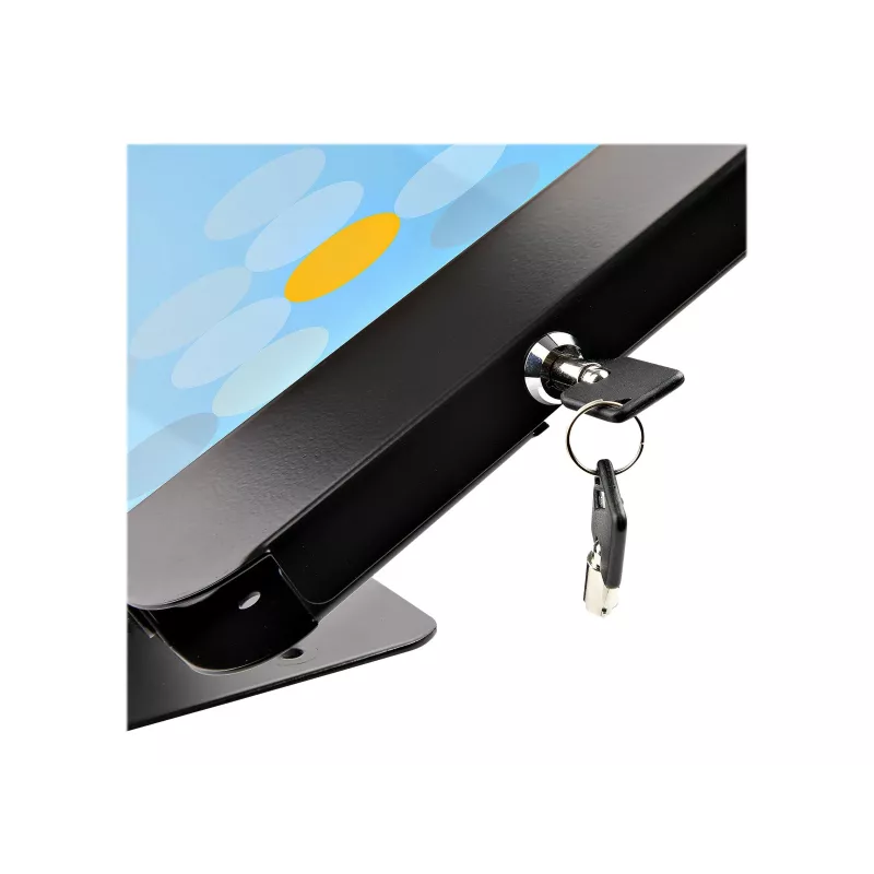 StarTech.com veilige tabletstandaard – diefstalbeveiligde universele tablethouder voor tablets tot 10,5 inch, afsluitbare bureau-K-slot, VESA-bevestiging, wandbevestiging – veilige POS-tabletstandaard (SECTBLTPOS2)