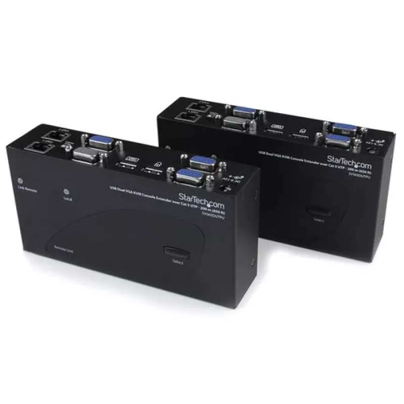 StarTech.com USB Dual VGA KVM Extender tot 300 m (Cat5/6)