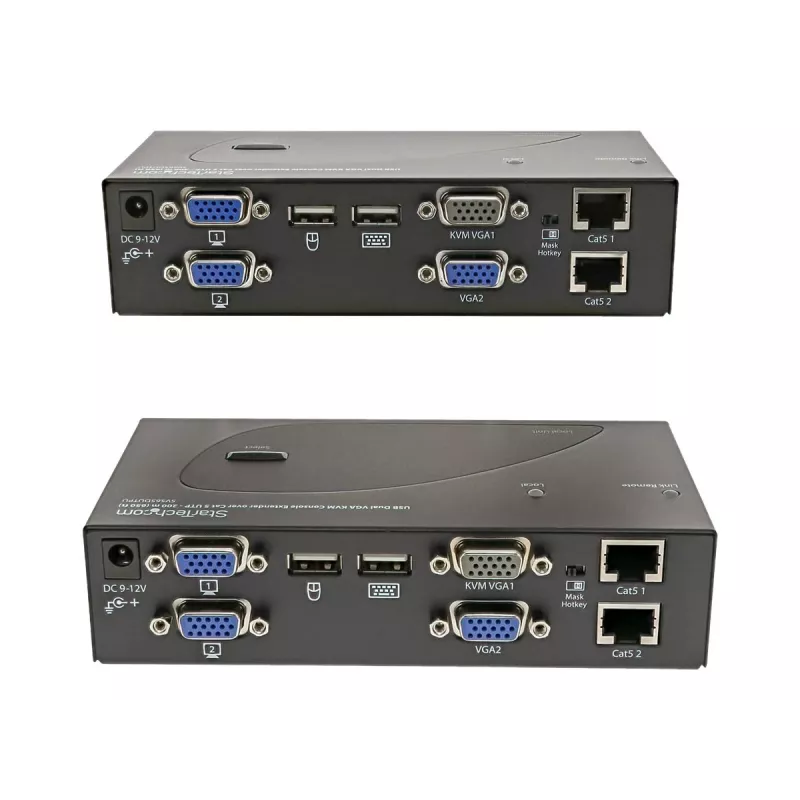 StarTech.com USB Dual VGA KVM Extender tot 300 m (Cat5/6)
