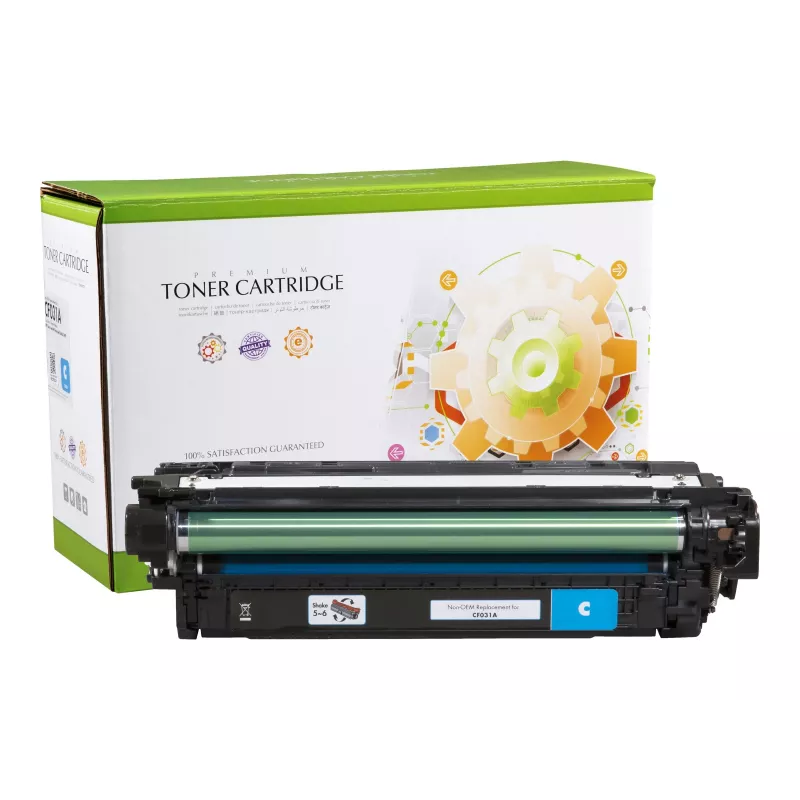 STATIC CONTROL STATIC tonerpatroon compatibel met HP CF031A cyaan gereviseerd 12.500 pagina's