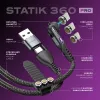 Statik 360 Pro kabel 2.0 USB-C Only; 1m, zwart