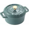 STAUB MINI COCOTTE mini gietijzeren ronde cocotte 250 ml, eucalyptus