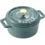 STAUB MINI COCOTTE mini gietijzeren ronde cocotte 250 ml, eucalyptus