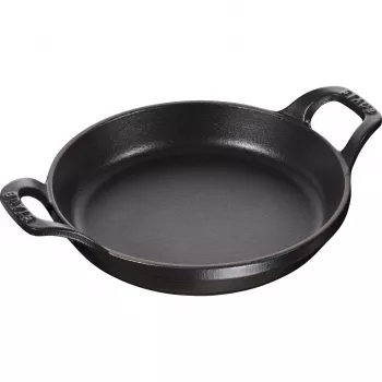 Staub ronde bak- & ovenschaal 16 cm 0,4 L gietijzer zwart