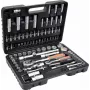 STHOR T58687 94-delige dopsleutelset 1/2 inch en 1/4 inch aandrijving chroom-vanadiumstaal