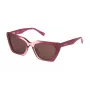 STING dames SST495-550D78 rechthoekige zonnebril zwart grijs verloop 55/19/140 mm UV400