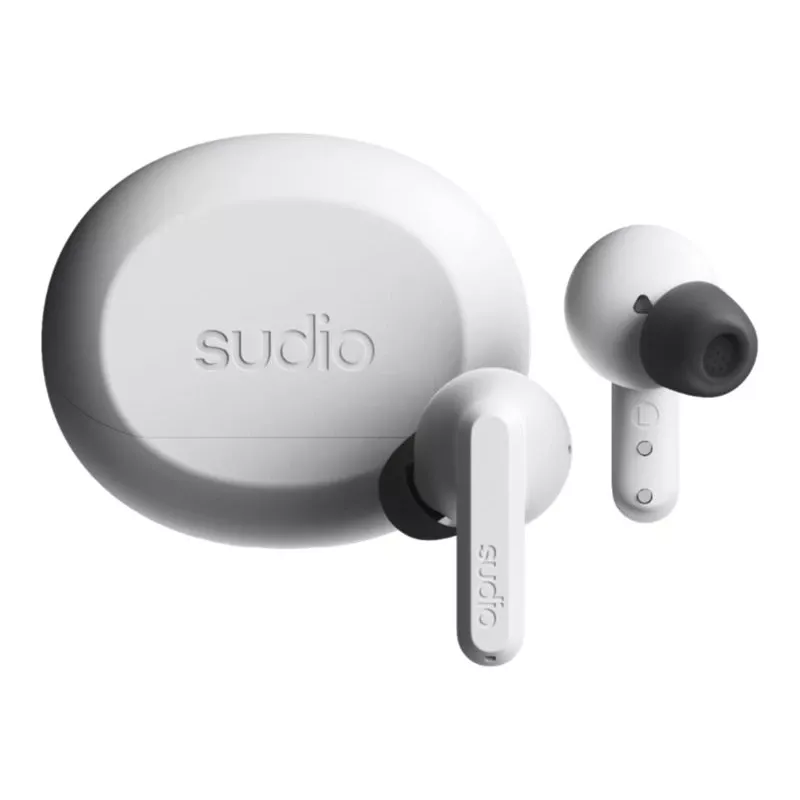 Sudio A3 Pro draadloze oordopjes, Bluetooth 5.4, Fog White