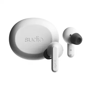 Sudio A3 Pro draadloze oordopjes, Bluetooth 5.4, Fog White