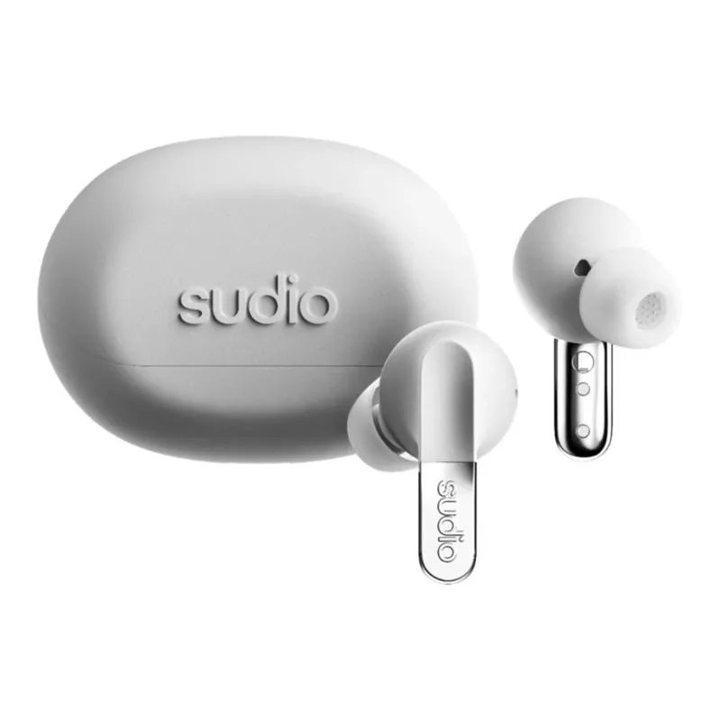 Sudio N3 Pro draadloze oordopjes, Bluetooth 5.4, Chrome White