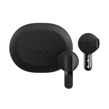 Sudio N3 draadloze Bluetooth-oordopjes met microfoon, Onyx Black