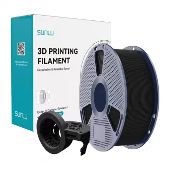 SUNLU PETG High-Speed Matte filament (Zwart, 1,75 mm, 1 kg)