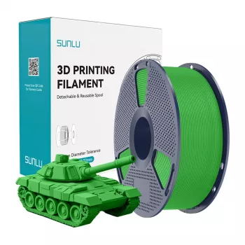 SUNLU PLA+ High-Speed 3D-printerfilament, groen, 1,75 mm, 1 kg
