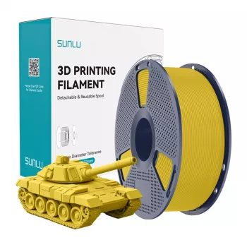SUNLU PLA+ High-Speed 3D-printerfilament, geel, 1,75 mm, 1 kg