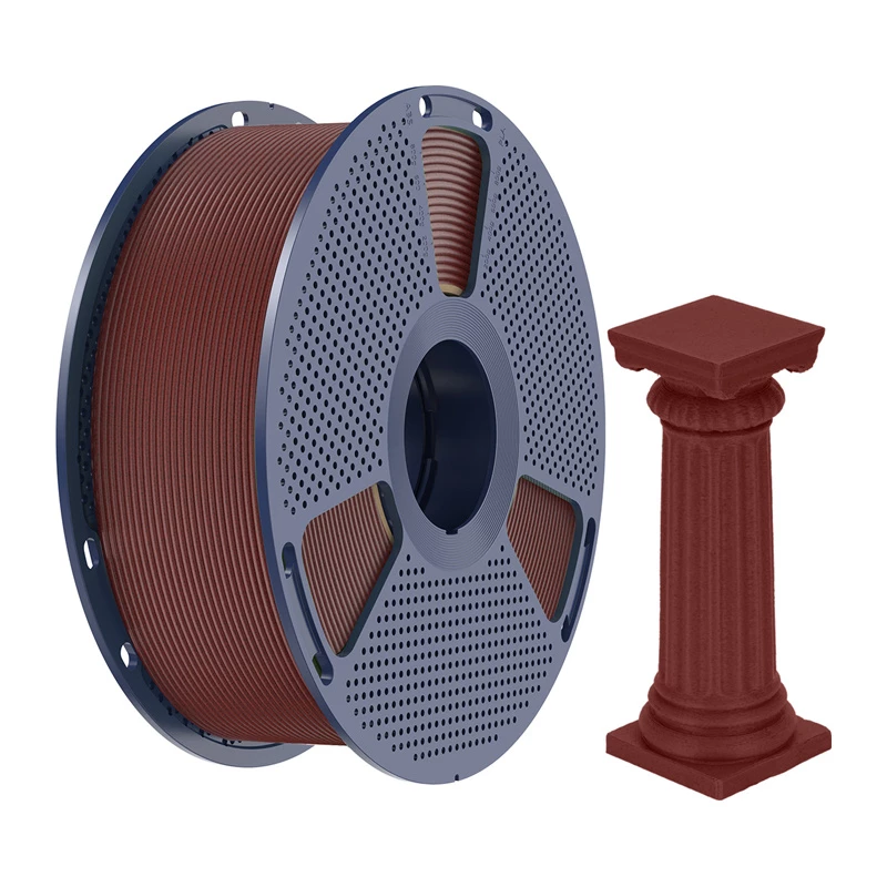 SUNLU PLA High-Speed marmer filament, baksteenrood, 1,75mm, 1kg