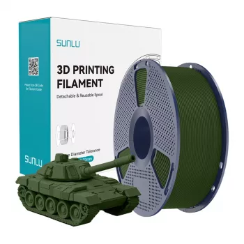 SUNLU PLA+ High-Speed olijfgroen filament 1.75mm 1kg voor FDM-printers
