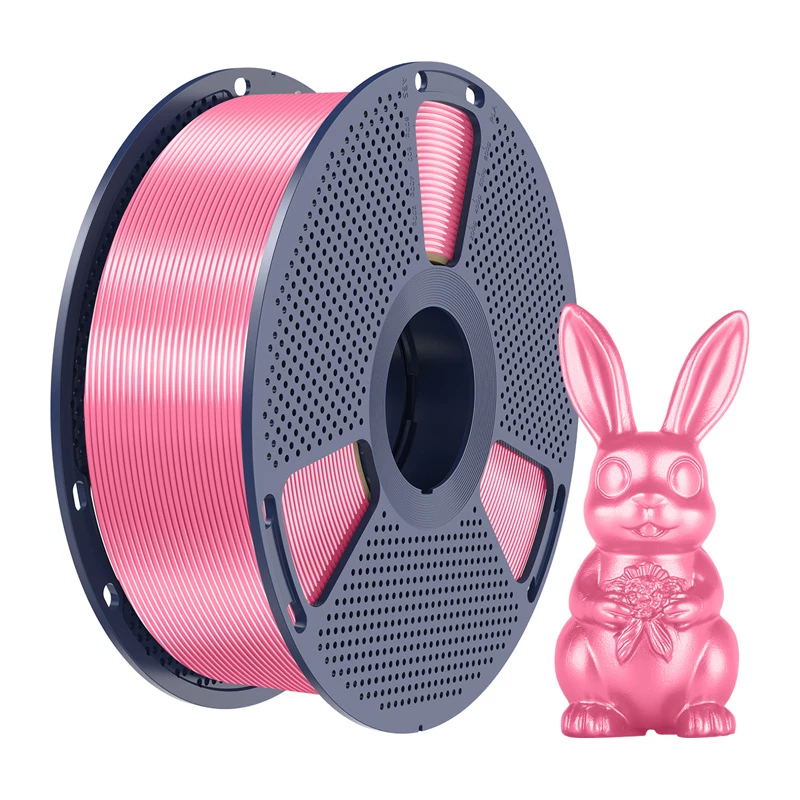 Sunlu PLA+ Silk filament 1,75 mm roze 1 kg – hoogglans zijdeafwerking voor FDM-3D-printers