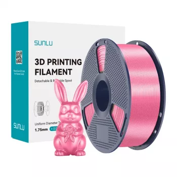 Sunlu PLA+ Silk filament 1,75 mm roze 1 kg – hoogglans zijdeafwerking voor FDM-3D-printers