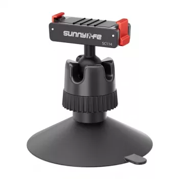 Sunnylife magnetische montageadapter met 360° kogelgewricht voor Osmo Action 3/4/5 Pro