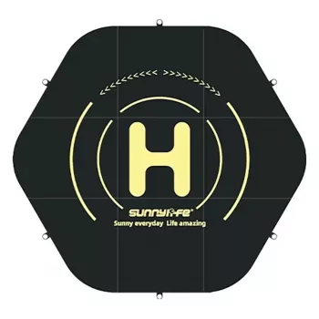 Sunnylife TJP10 hexagonale drone-landingsplaat 110cm dubbelzijdig oranje/blauw