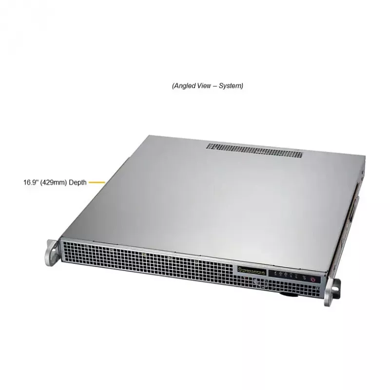Super Micro 1U rackmount server barebone AS-1015A-MT, H13SAE-MF, 4x 2,5 inch hot-swap, 500W Platinum