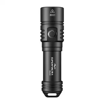 Superfire DL02 oplaadbare LED-zaklamp, 300 lumen, USB-C, IPX4