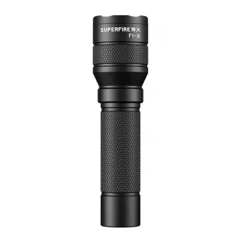 SUPERFIRE F1-X oplaadbare LED-zaklamp 2000 lumen USB-C zoom IP44