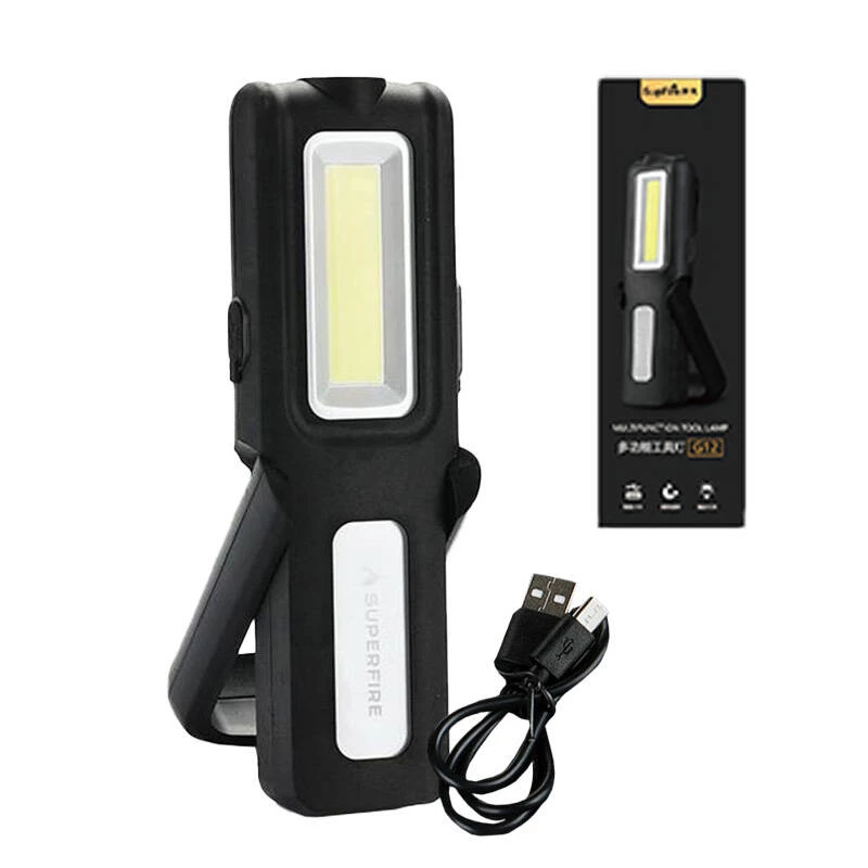 Superfire G12 werkplaatszaklamp, 566lm, USB