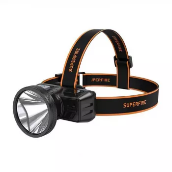 Superfire HL51 hoofdlamp, 160 lm, micro-USB, 4 modi, 300 m