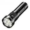 Superfire L24 USB-C oplaadbare LED-zaklamp, 2500 lumen, 500 m schijnbereik, IP44, zwart