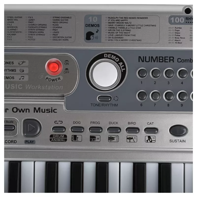 SUPRIMO 824 USB-keyboard met microfoon om te leren spelen, voor kinderen