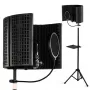 SUPRIMO AC5 SET 5-paneel akoestisch scheidingspaneel voor microfoon, opvouwbaar, zwart