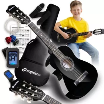SUPRIMO JRC SET BK concertgitaar 1/4 zwart