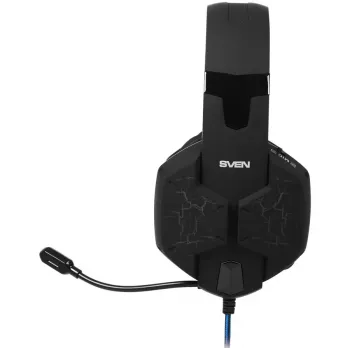 SVEN AP-U980MV gaming-headset, USB, LED, 7.1, zwart-blauw