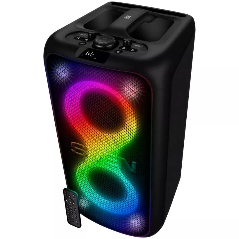 SVEN PS-960 2.0 draagbare Bluetooth-luidspreker 160W TWS FM USB LED zwart