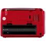 SVEN SRP-150 draagbare luidspreker, rood (3W, Bluetooth, FM/AM/SW, USB, microSD, zaklamp, accu)