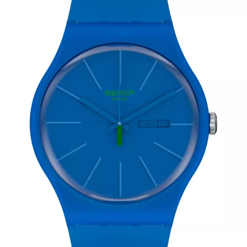 Swatch New Gent SO29N700 herenhorloge blauw biokeramiek 41mm