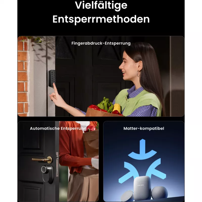 SwitchBot Ultra Touch Bundle, slim slot met Hub Mini Matter, toetsenpaneel en kaart, Wit