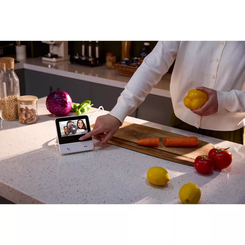 Switchbot SWB VDB-M-SW - WiFi-videodeurbel met 4,3 inch kleurendisplay (wit/zilver)