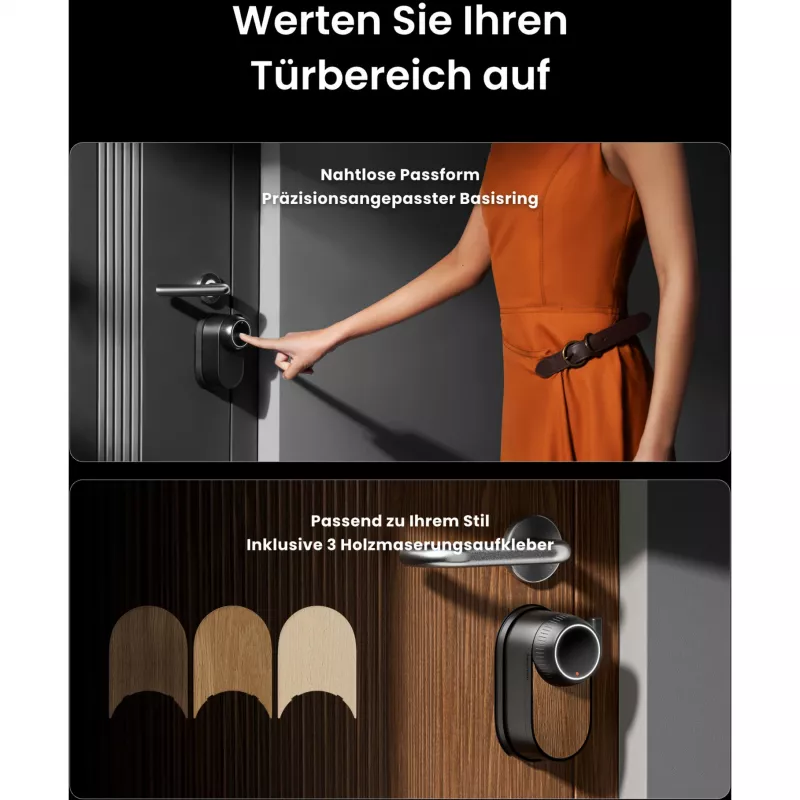 SwitchBot Ultra Touch bundel zwart, Lock Ultra zwart, Keypad Touch, Hub Mini