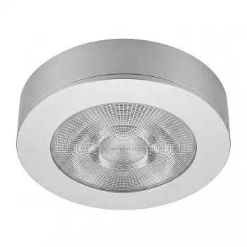 SYNERGY21 LED plafond-inbouwspot Helios zilver rond opbouwframe (S21-LED-ME009)